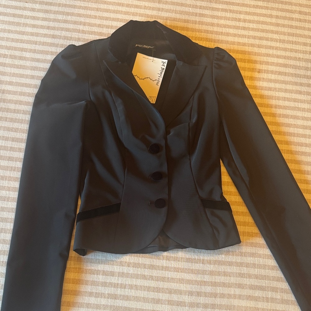 Vintage Betsey Johnson Black Women's Blazer